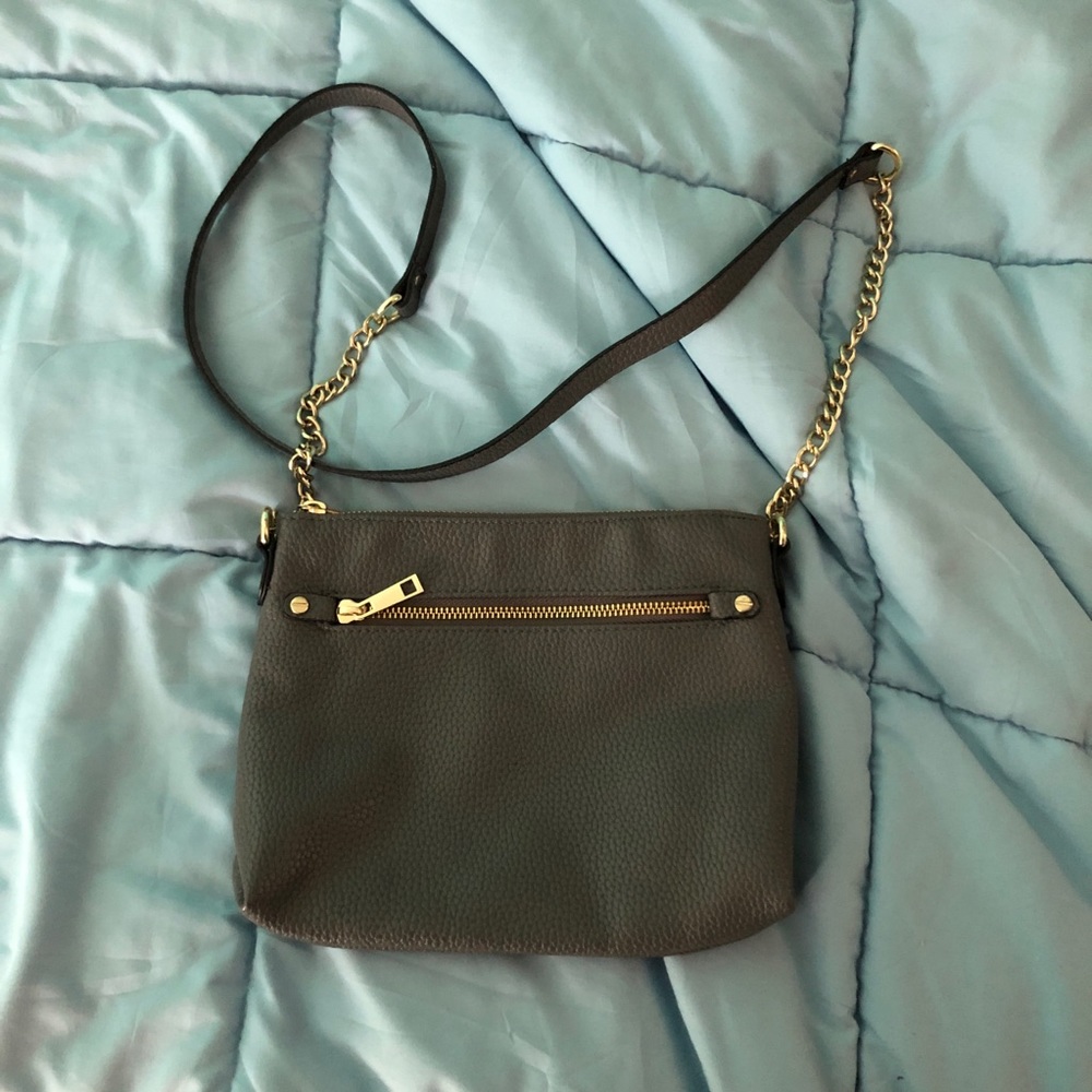 Gray Crossbody Purse